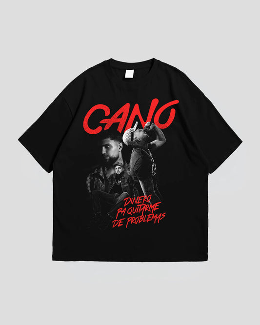 CAMISETA TRIPLE FOTO BLANCO Y NEGRO NEGRA