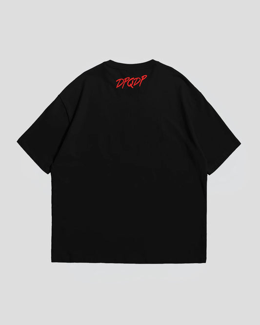 CAMISETA TRIPLE FOTO BLANCO Y NEGRO NEGRA